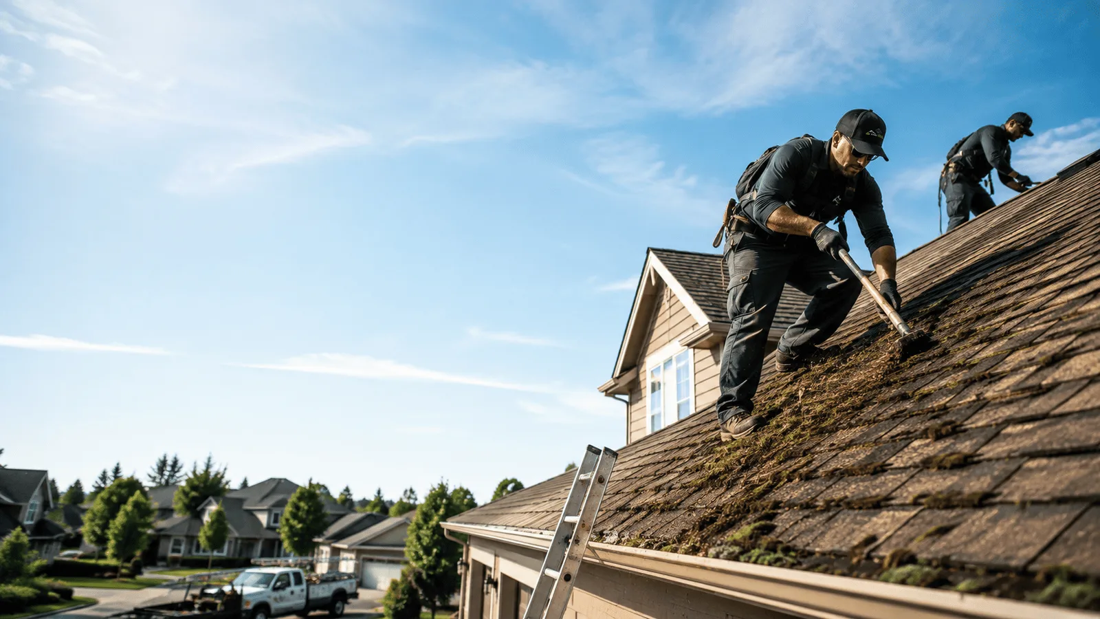 Roof Moss Removal in Bellville, TX near me
